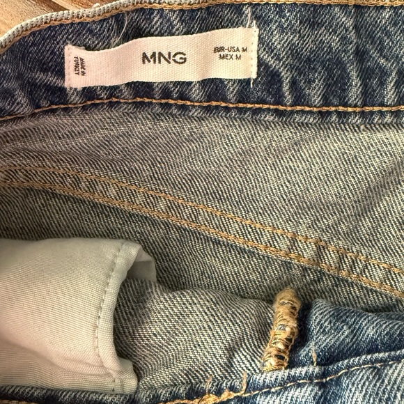 MANGO Blue Denim Midi Skirt size M - excellent condition - Picture 9 of 12